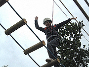 High Level Ropes, Zip wire, Postmasn Walk, Leap of faith in Brecon Powys